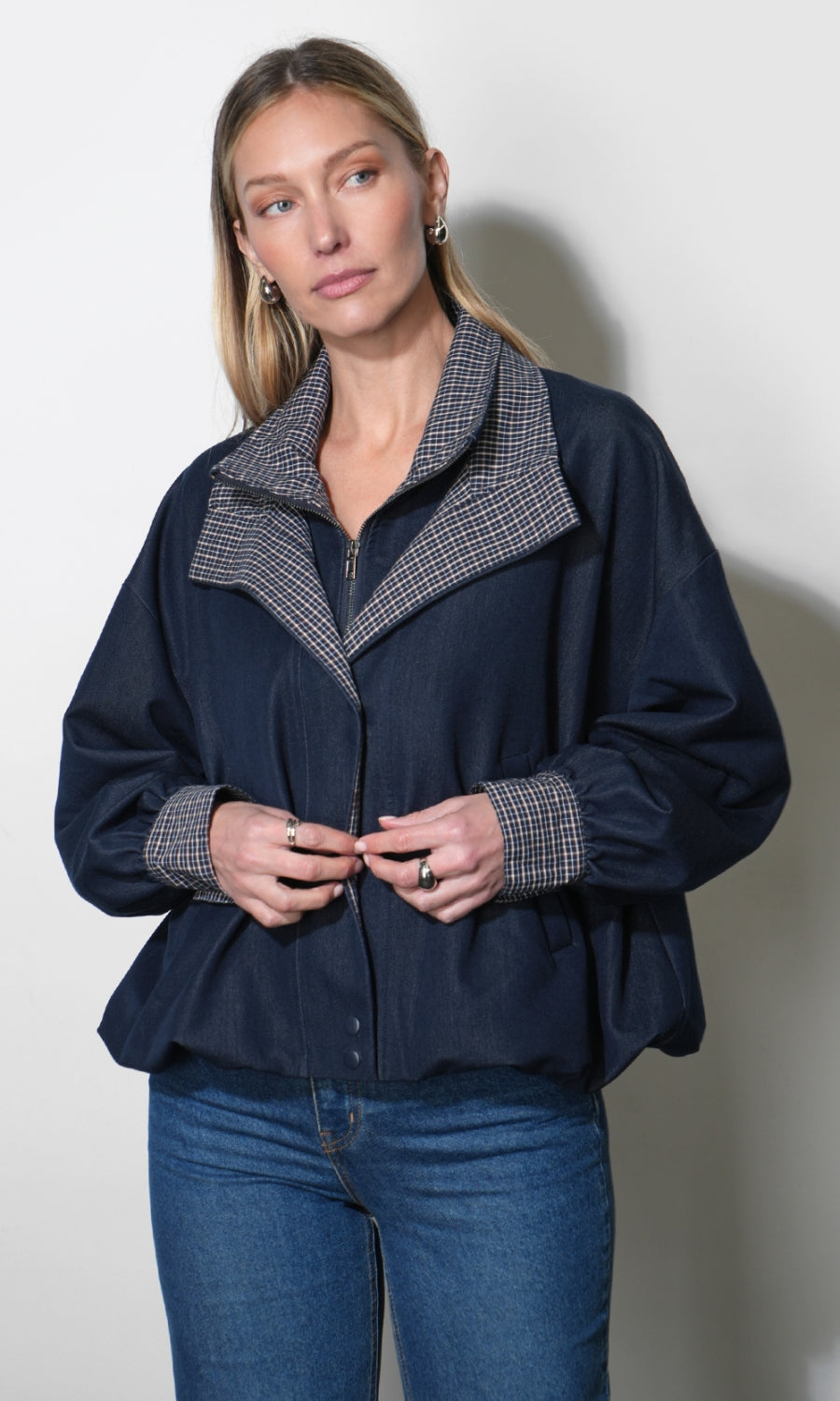 Livia Oversized Soft Denim Style Jacket