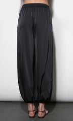 Ophelia Elastic Waist Balloon Black Pants