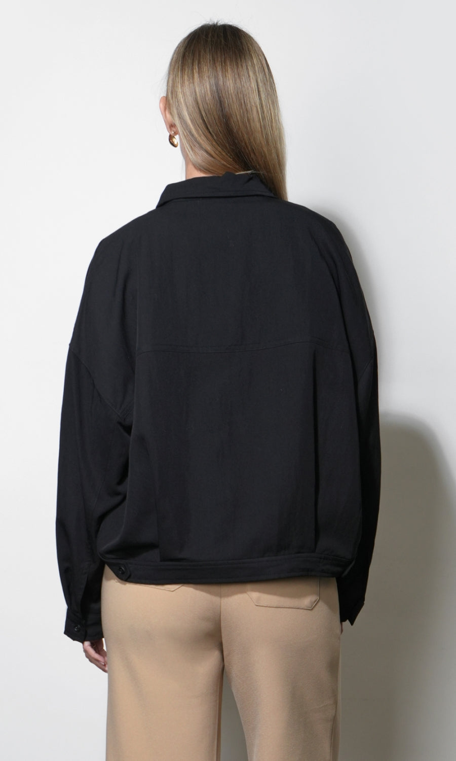 Emerson Black Shirt Jacket