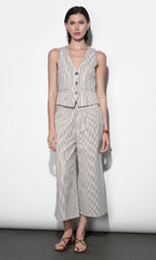 Alice Canvas Stripe Vest