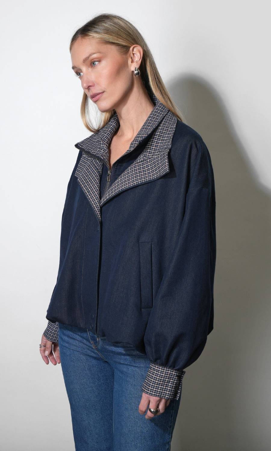 Livia Oversized Soft Denim Style Jacket